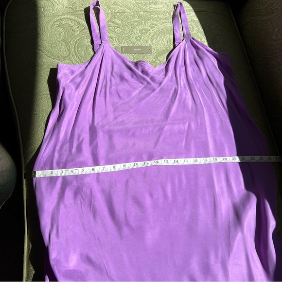 NWT J. Crew Gwyneth V-Neck Slip Dress Cupro-Blend Size 16 - Picture 9 of 14